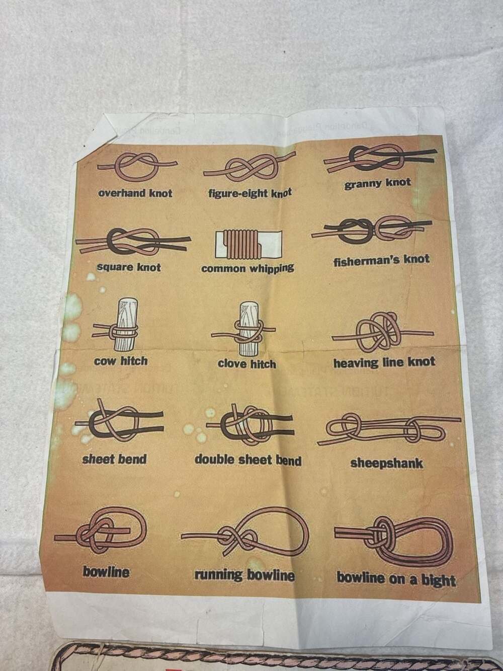 Vintage Knot Tying kit with Practice Rope
